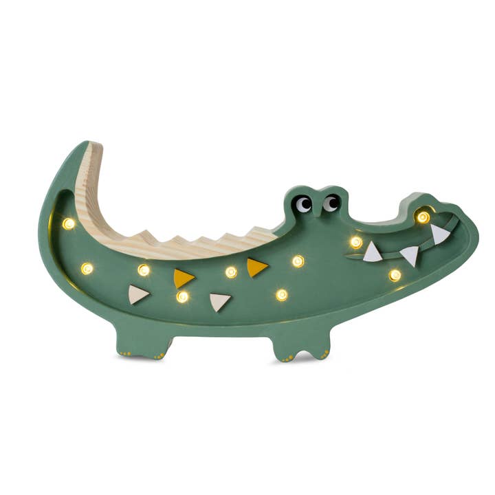 Little Lights Mini Crocodile Lamp for wholesale by Little Lights