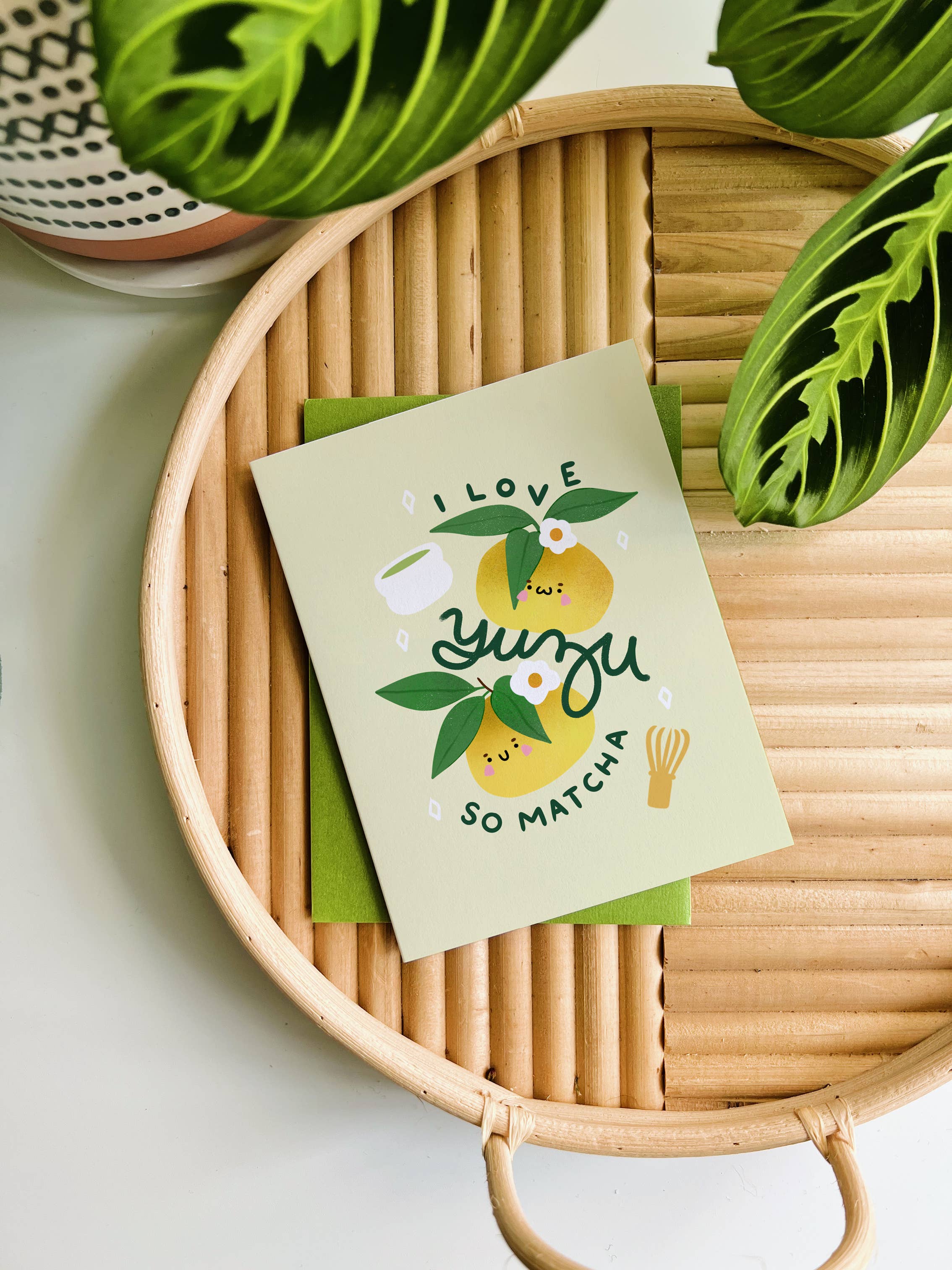 Matcha Paper Co. - Wholesale Valentine's Day Card - A2 I Love Yuzu So Matcha Greeting Card