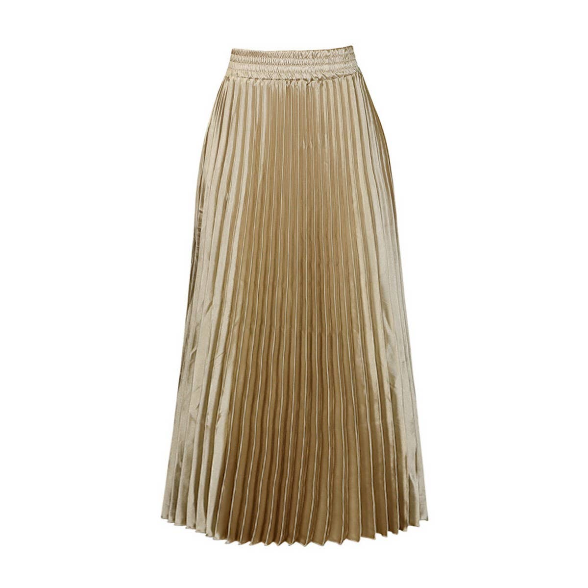 ACCITY - Wholesale Dress - Women's - PLUS SIZE MID-HIGH WAIST PLEATED LONG SKIRT_CWDMD36764