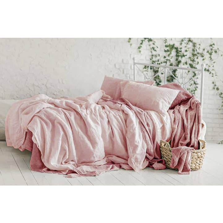 Rosé - Stone Washed Linen Sheets and other Purchase Wholesale 100 cotton pillowcases. Free Returns & Net 60 Terms on Faire trending on Faire.