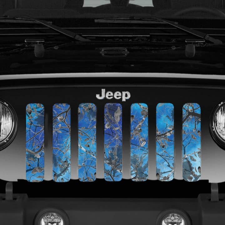 Insert de calandre Jeep camouflage bleu undertow Dirty Girl pour la vente par Dirty Acres