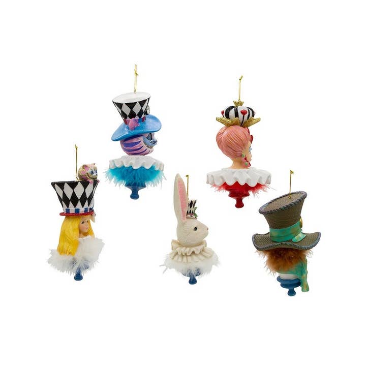 Kurt S. Adler, Inc. - Wholesale Ornament Set - 6.25"RESIN HOLLYWOOD HATS ORNAMENT SET 5PC2