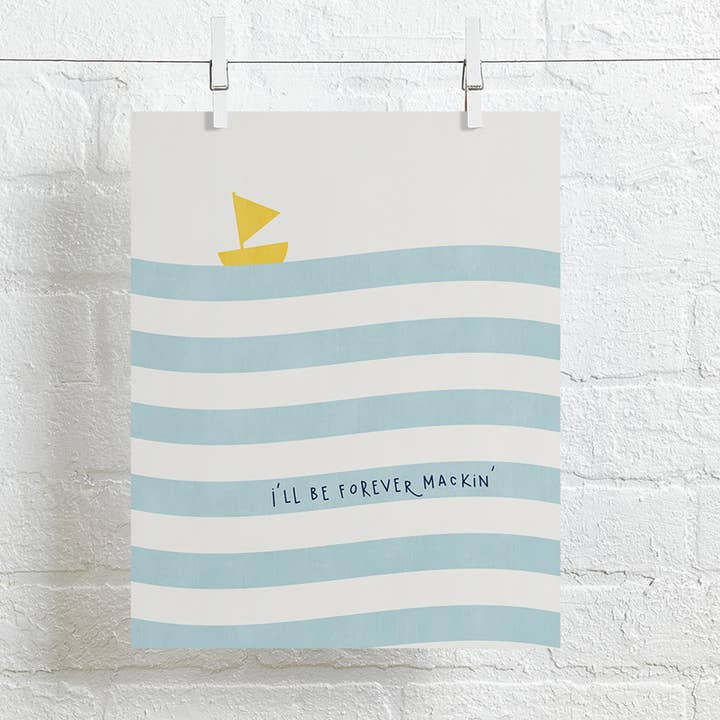 Jay Z | Big Pimpin' modern song lyric nursery art print for wholesale by Lyrical Artworks