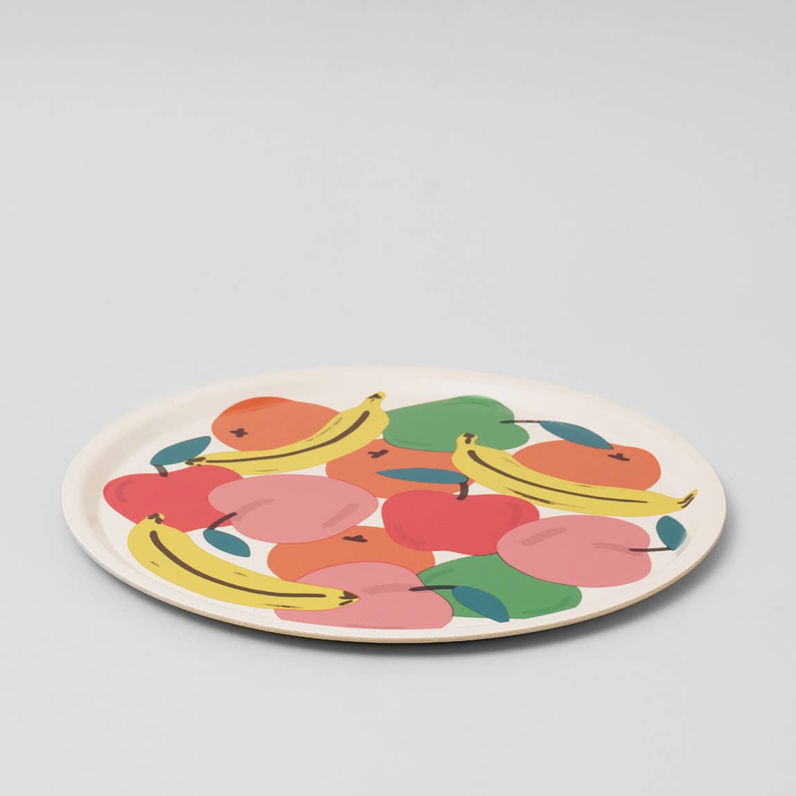 Wrap (US duties paid) - Wholesale Serving Tray - Fruit Bowl Large Round 15" Birch Serving Tray3