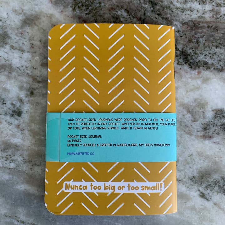 MISfitted.Co - Wholesale Journal/Diary - Notas Latina Spanglish Pocket Journal - dotted paper4