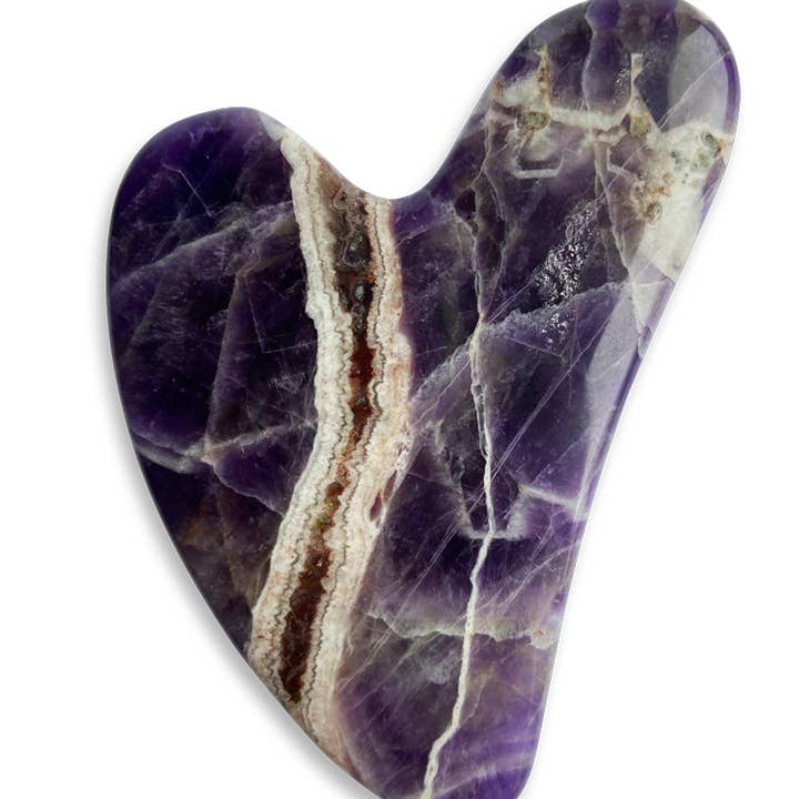 HAPPY GUA SHA HERZ - AMETHYST für den Großhandel von Happy Natural Products