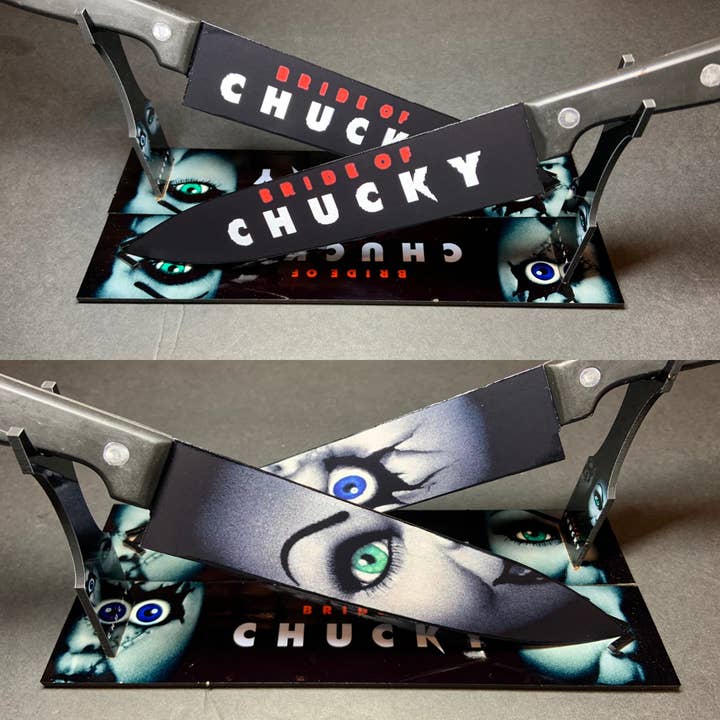 Dead Dave Designs - Wholesale Knife Set - Bride of Chucky Tiffany 2 Kitchen Knife Set With/Without Sublimated Stand