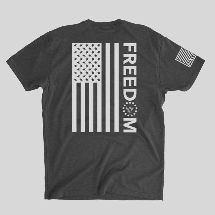 Bunker 27 – wholesale Screen printed t-shirt – Men′s – Freedom Flag
