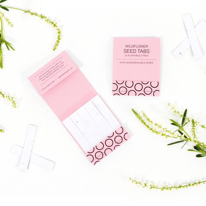 Livret de graines de fleurs sauvages - Rose pour la vente par Studio 82°