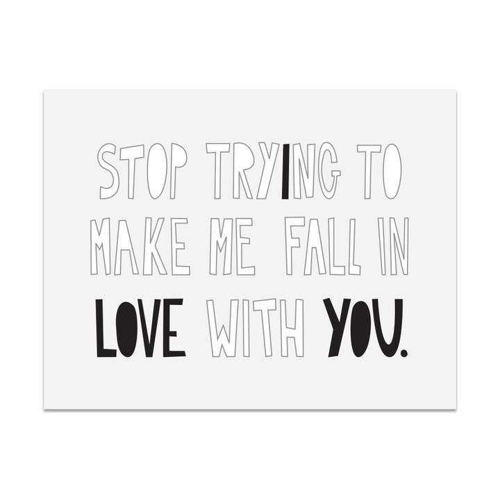 106 - I Already Love You - A2 card for wholesale by Near Modern Disaster