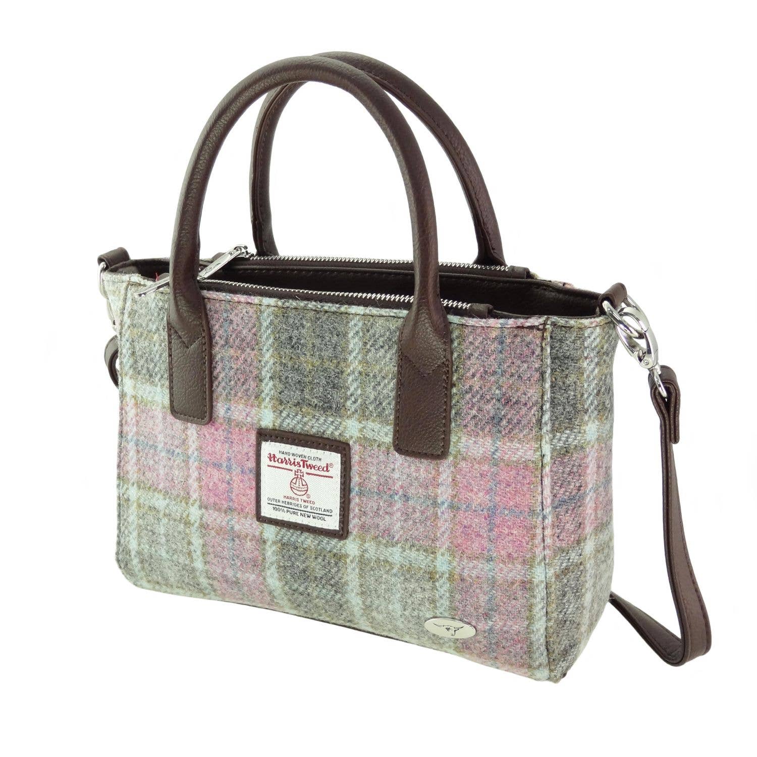 Glen Appin Of Scotland - Wholesale Tote Bag - Women's - LB1228 Harris Tweed 'Brora' Small Tote29
