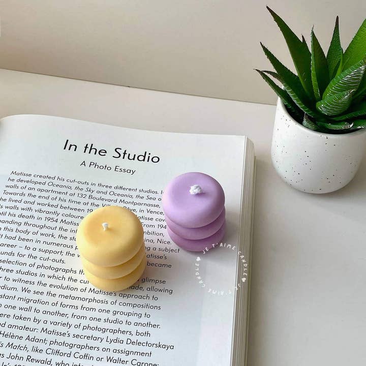 je t'aime candle - Wholesale Novelty candle - Geometric Shaped Pillar Scented Soy Wax Candle5