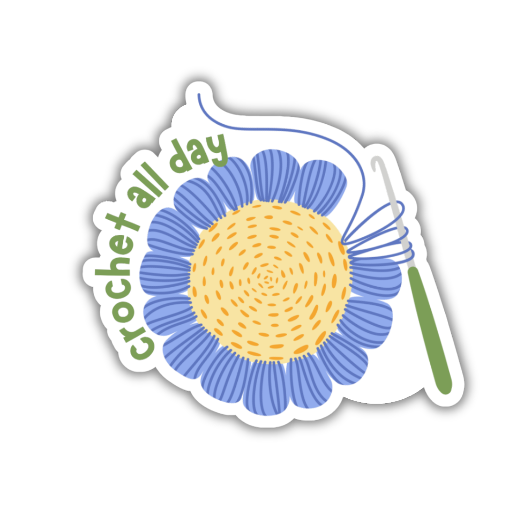 Paper Crane Shop - Wholesale Sticker - Crochet All Day Sticker0