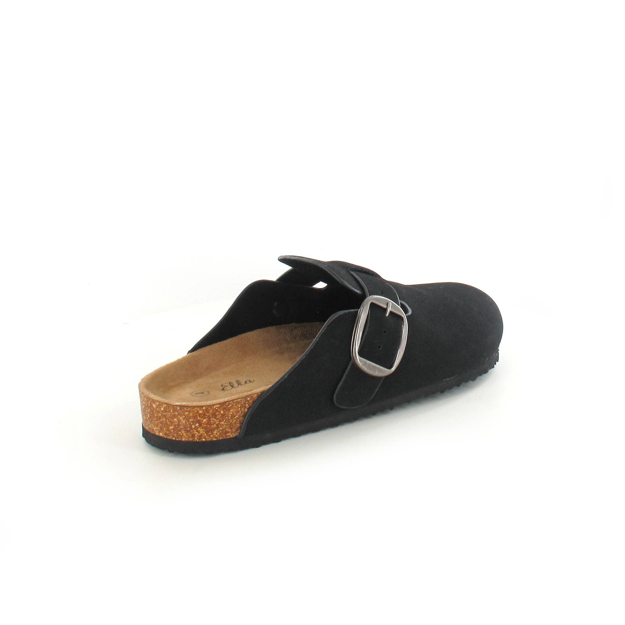 Ella Shoes Ltd – Großhandel Schlappen – Damen – Alice – Komfortable Mules aus Kunstwildleder mit verstellbarer Metallschnalle1