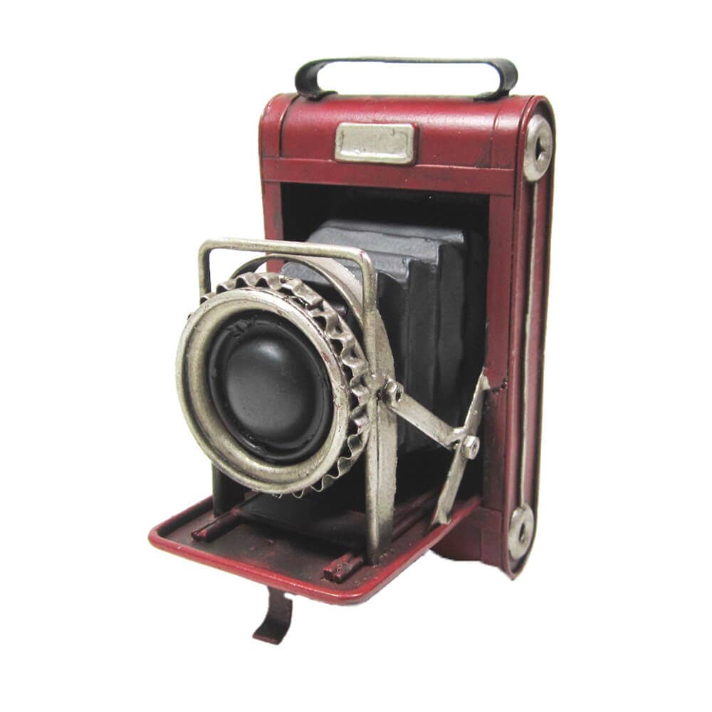 giftland - Wholesale Decorative Tabletop Object - Retro Metal Camera Miniature Tin Model Photo Props0
