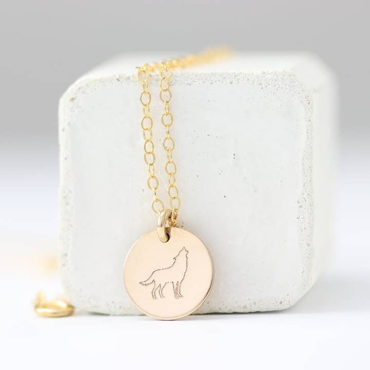 Wolf Disc Halsband för wholesale av Sloane Jewelry Design