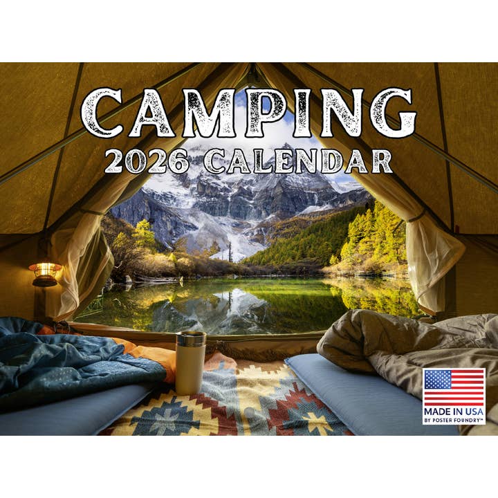 Camping Calendar 2026 Outdoors Nature Monthly Wall 12 Month for wholesale by 2026 Calendars