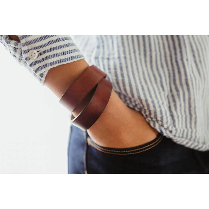 Leather Wrap Bracelet for wholesale by Maggie Claire Designs