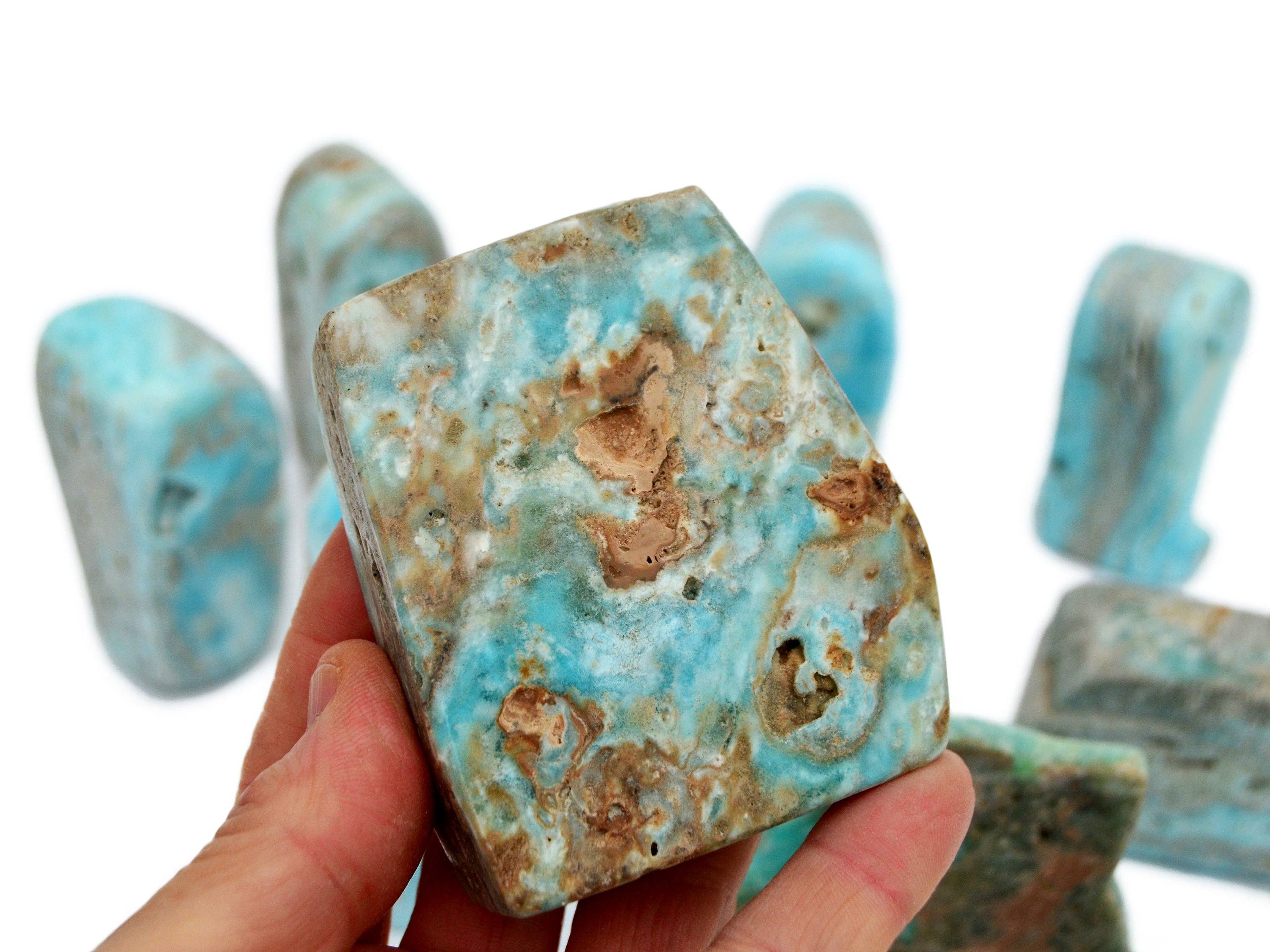 Kaia & Crystals - Wholesale Spiritual Stone/Crystal - Blue Aragonite Free Form Stone (50g - 700g)1