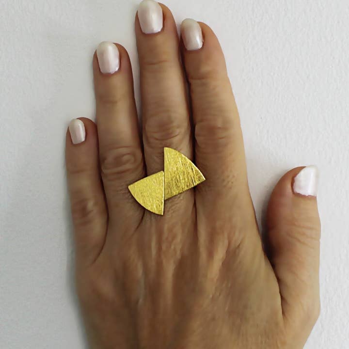 BERMUDAS ring gold-plated for wholesale by LA MAR