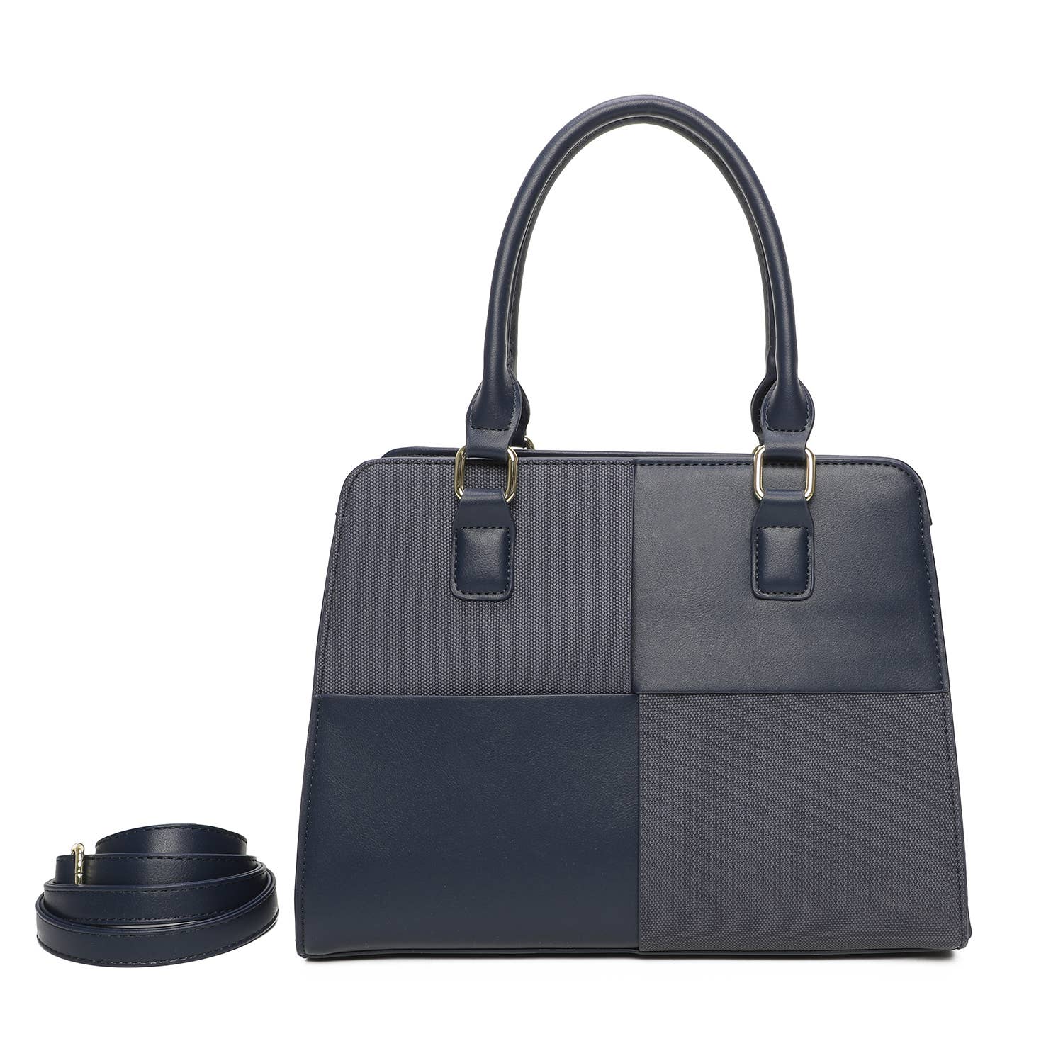 INES DELAURE – wholesale Väska med handtag – Dam – Handväska med dubbla material, perfekt för sommaren8