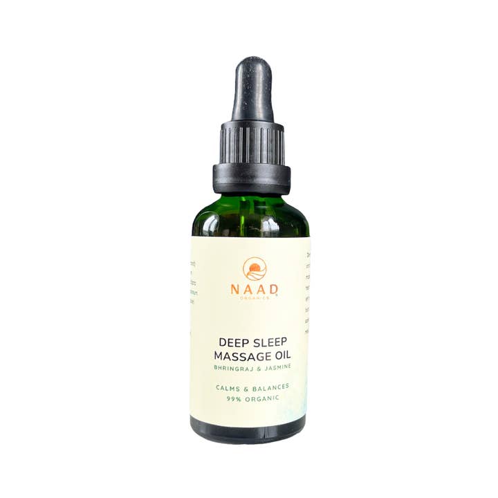 Organic Deep Sleep Massage Oil - Bhringraj & Jasmine for wholesale by Maharaja Organic Body Care