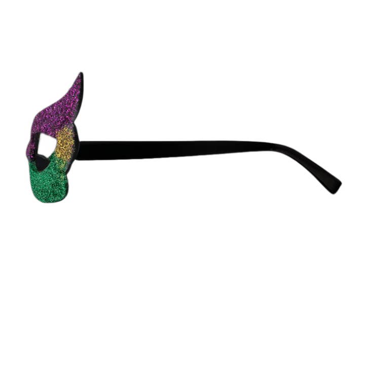 Blinkee.com, LLC - Wholesale Costume - Unisex - Sparkling Glitter Eyeglasses Mask for Mardi Gras New Orleans3