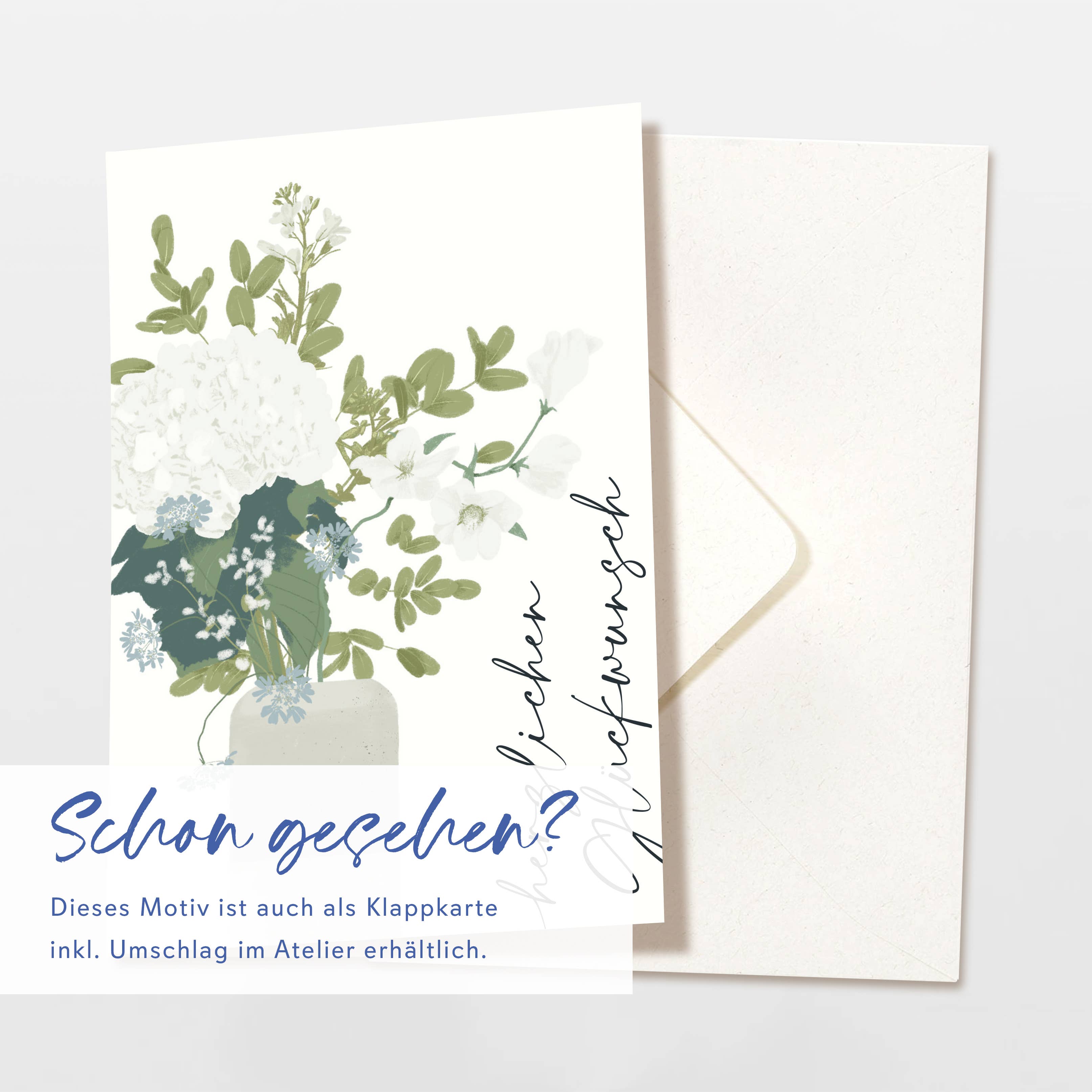 Wildblumen Atelier - Wholesale Congratulations Card - Postcard Congratulations vase, FSC certified3