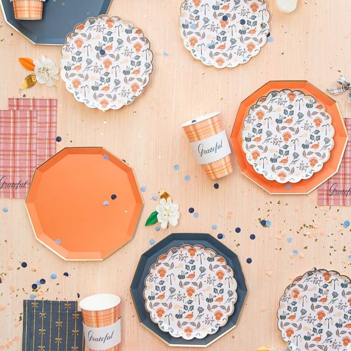 Bonjour Fête - Wholesale Disposable Plate - BONJOUR FETE X THE HOUSE THAT LARS BUILT THANKSGIVING SMALL PLATES1