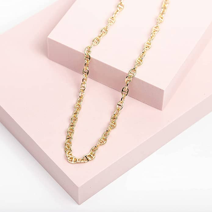 MRKD for Life - Wholesale Link & Chain Necklace - 14k Gold Mariner Chain Link Necklace