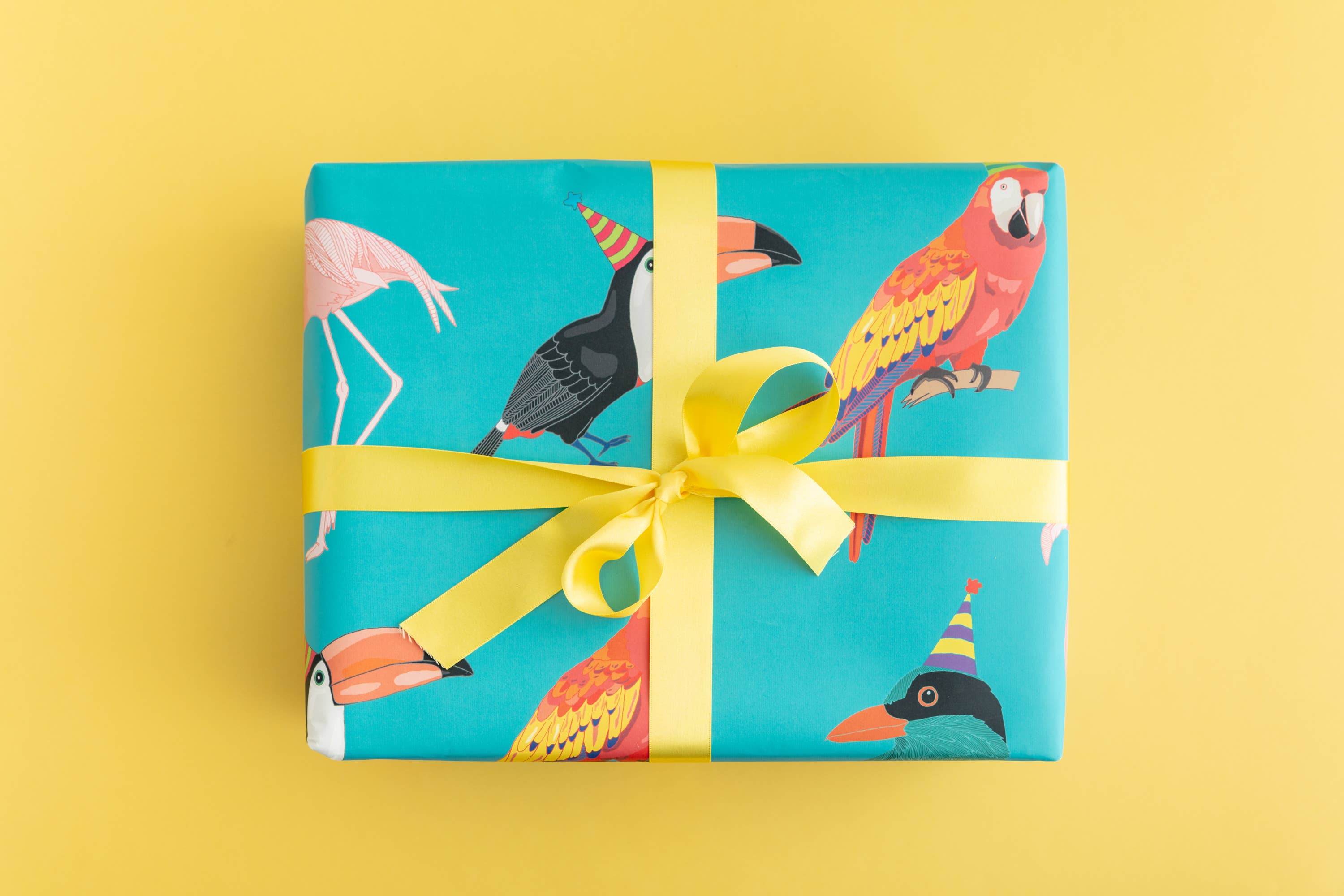 You've Got Pen On Your Face - Wholesale Flat Wrap - Tropical Birds Gift Wrap | Wrapping Paper Sheets | Craft2