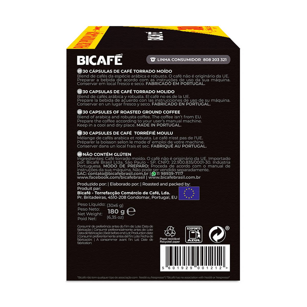 Bicafé - Wholesale Instant Coffee/Espresso - Café Ristretto Pack 30 - Nespresso Compatible Capsules3