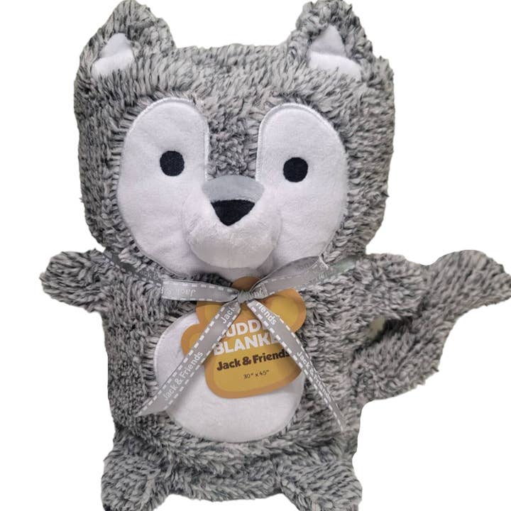 Wolf Cuddly Blanket for wholesale by One & Only Creations, Inc. - Jack & Friends