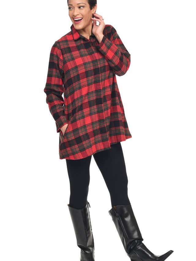 CV133 Logan en franela Dundee* para venta al por mayor de Tulip Clothing