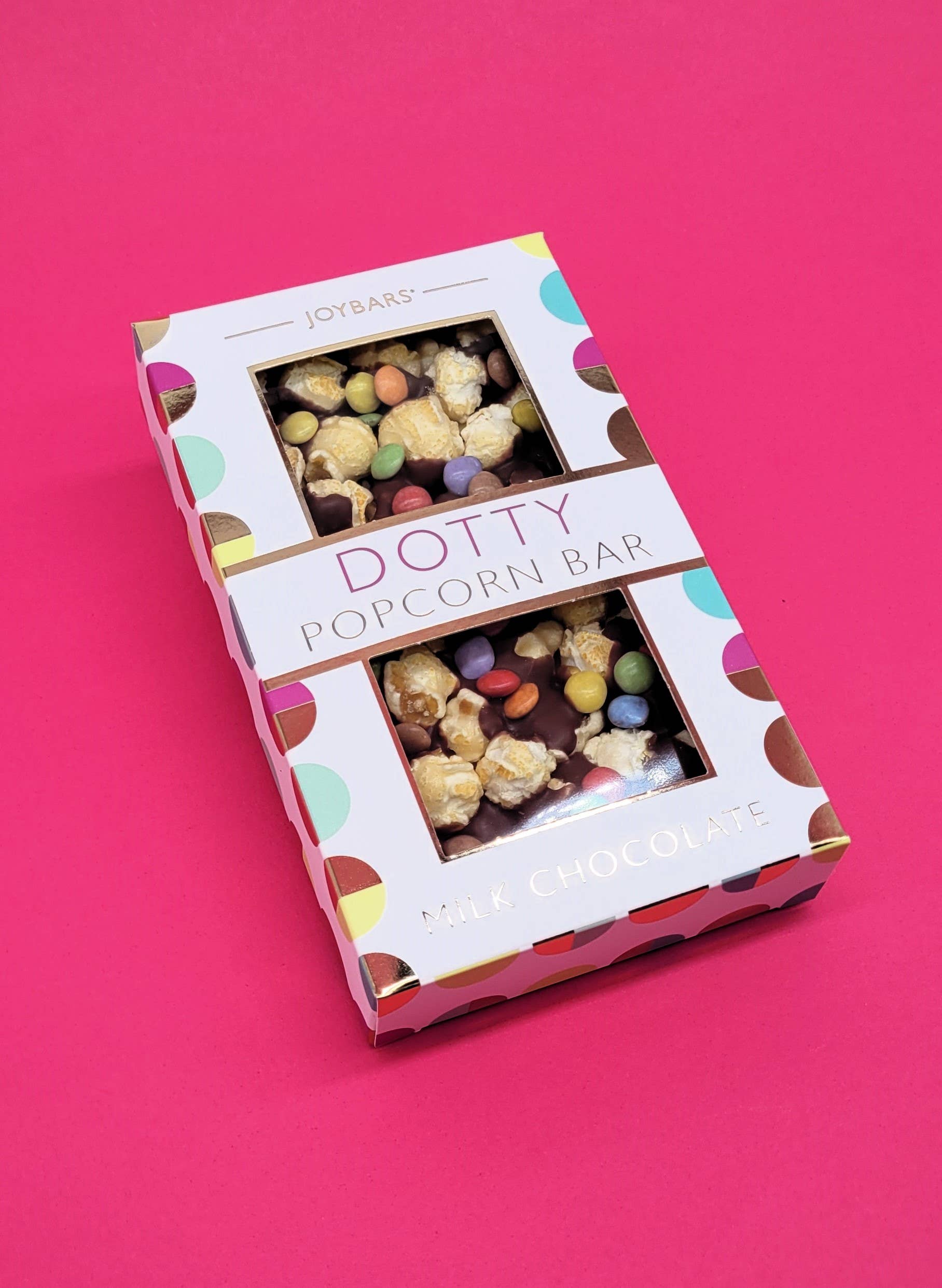 Joypots Ltd - Venta al por mayor Chocolate - Barra de palomitas de chocolate con leche - Dotty2