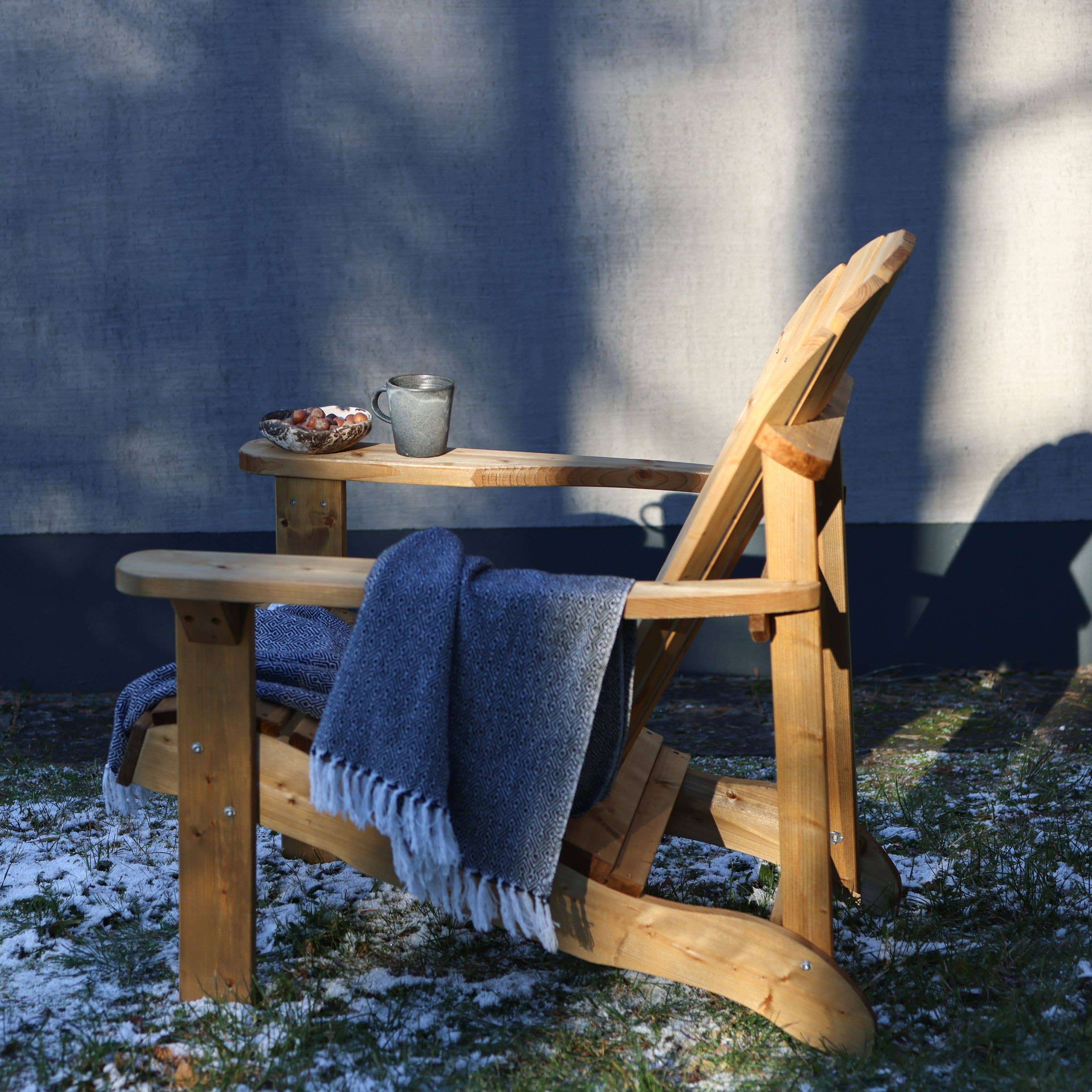 AMATA – Engroshandel Adirondack-stol – Brun træ Adirondack have stol5