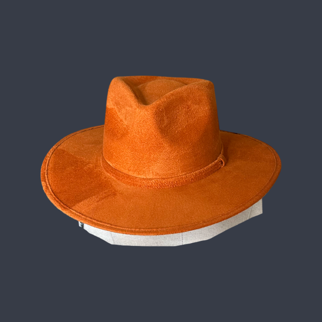 Nati Natash - Wholesale Fedora - Women's - Tear Drop Vegan Suede Rancher Flat Brim34