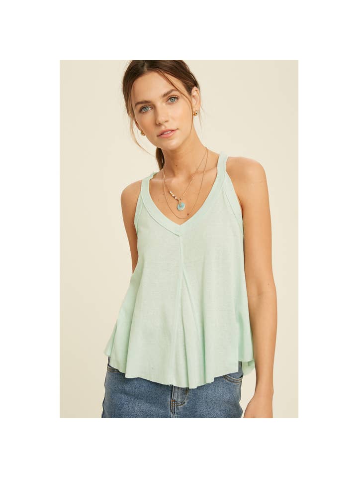 Wishlist Apparel - Wholesale Tank Top - Women's - FLARED CASUAL TANK TOP / WL20-4004