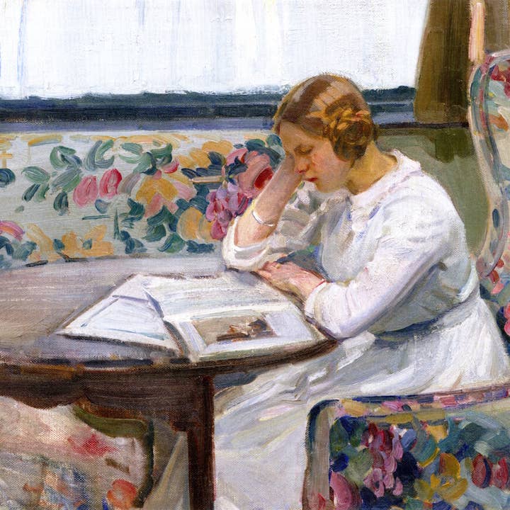 O Sofá de Chita por Helen Galloway McNicoll, 16x12 (A3) Poster# por atacado de PERIOD PRINTS