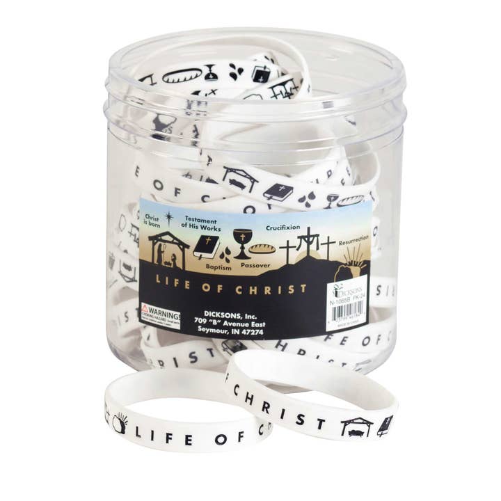 Bracelet Silicone Life Of Christ for wholesale by Cottage Garden