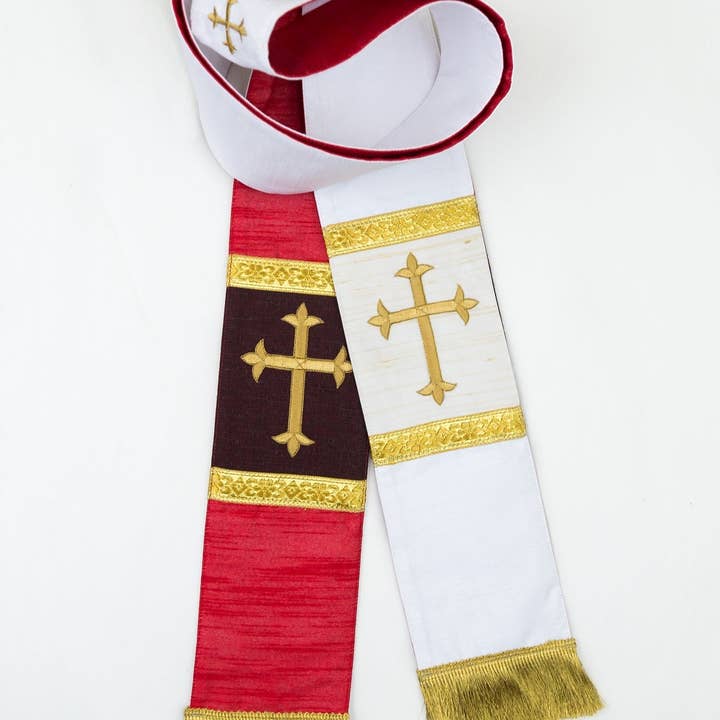 mds - Wholesale - mds Raw Silk look Reversible Stole #176500