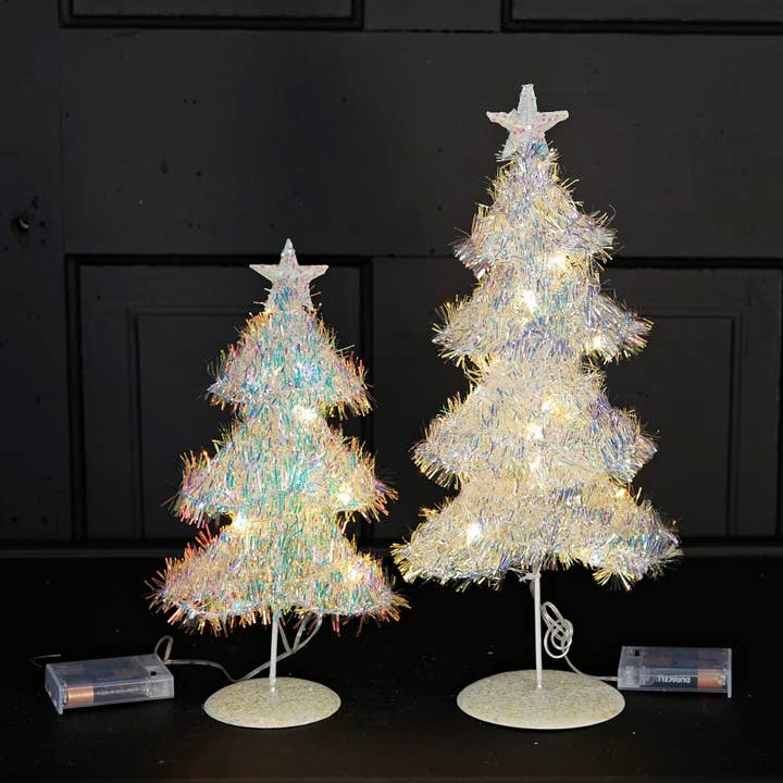 Holiday Depot Inc. - Wholesale Christmas Decoration - M32719-Lighted fancy tinsel fairy tree w. 20 LED Lights5