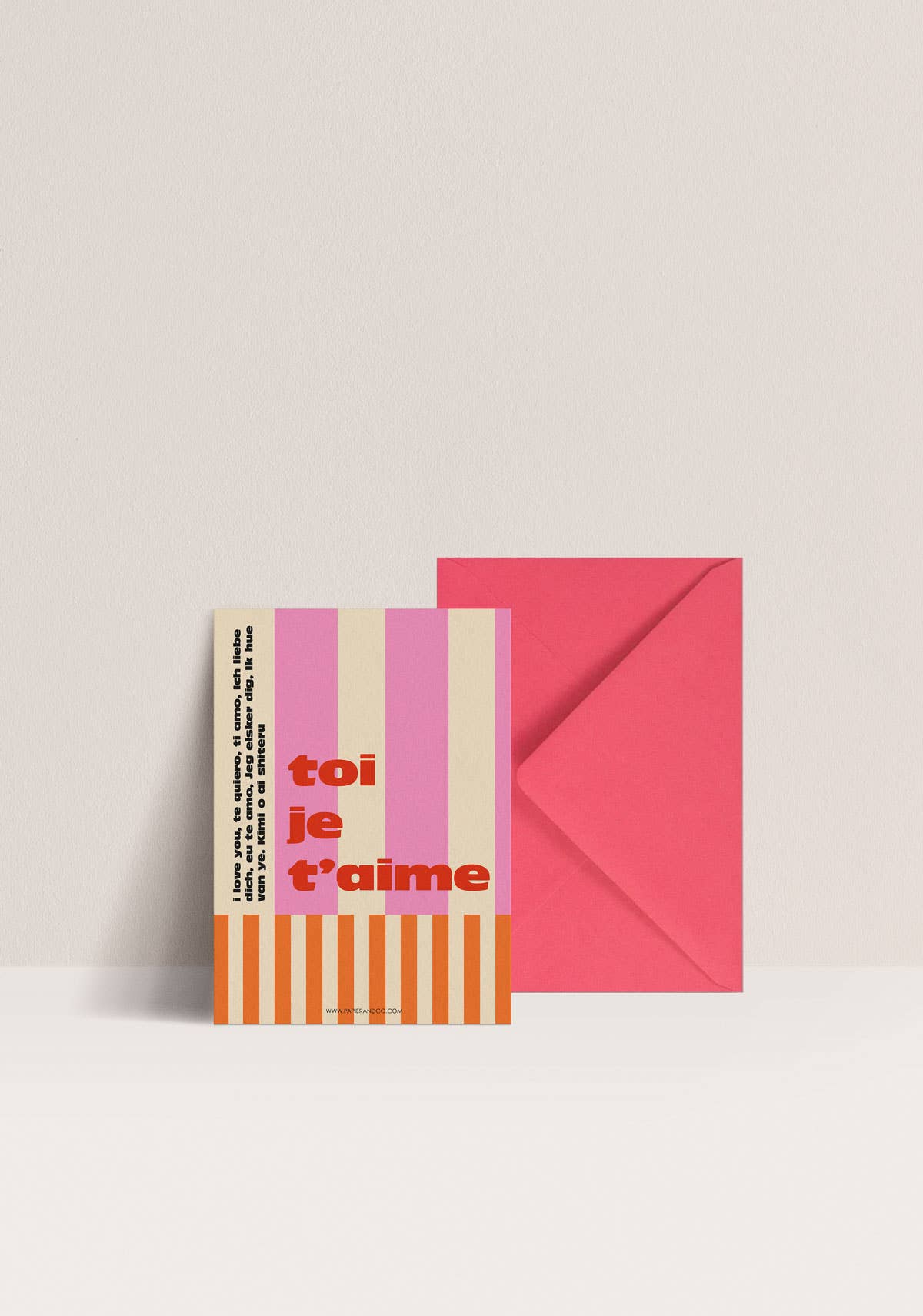 Papier and Co. - Wholesale Love Card - Card - You, I love you