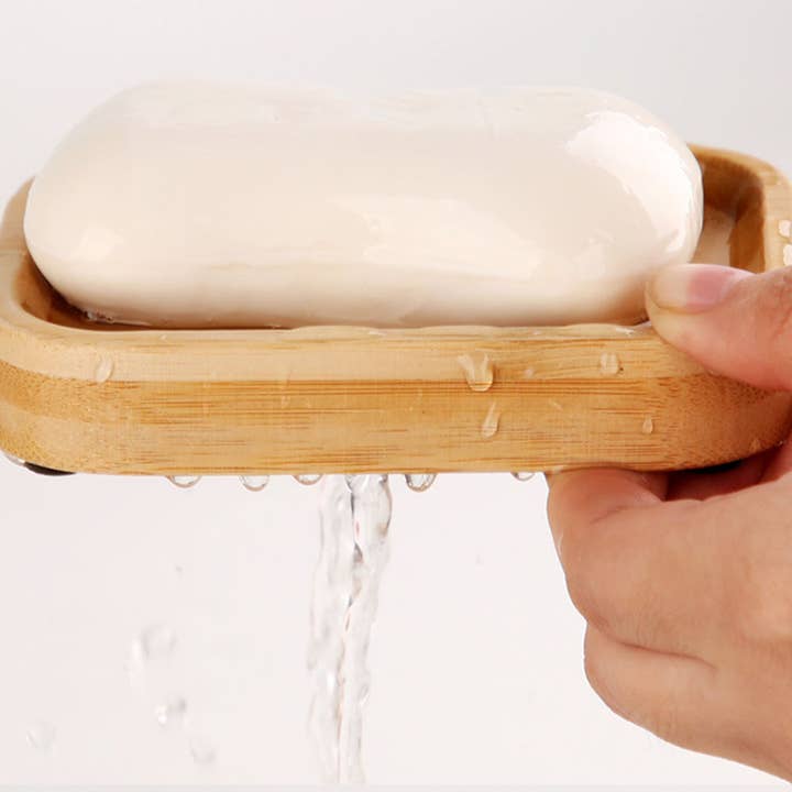 &Keep - Wholesale Bath Soap Dish - &Keep Bamboo Soap Dish - Rectangle