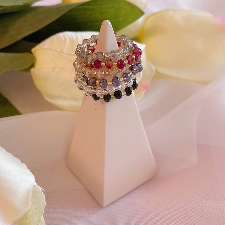 Kleine Kristallringe für den Großhandel von byel.beads