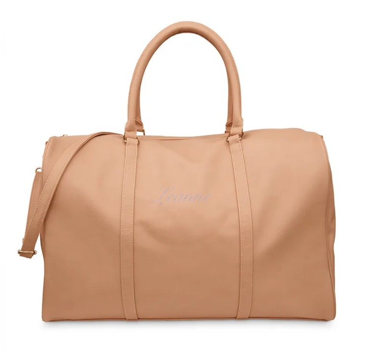 Weddingstar Inc. - Wholesale Duffel- en weekendtas - Dames - Weekenderreistas van imitatieleer voor dames - lichtbruin10