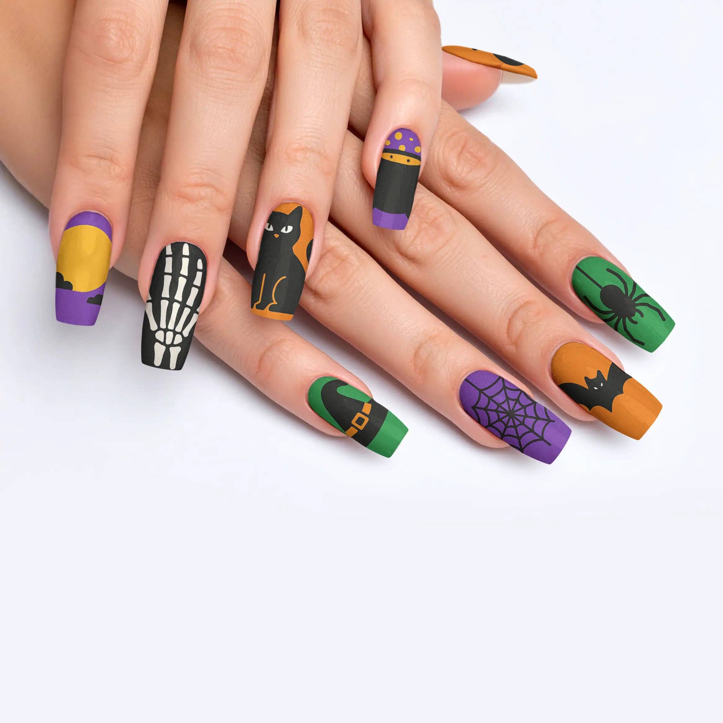 FYNE BODY - Wholesale Press-on/fake nails - Eclipse Enchantment Black Halloween Press-On Nails88