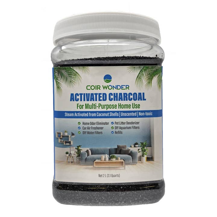 Coir Wonder - Wholesale Air Freshener - Coir Wonder Coconut Shell Activated Charcoal Carbon - 2.2 Lbs (1 Kg)