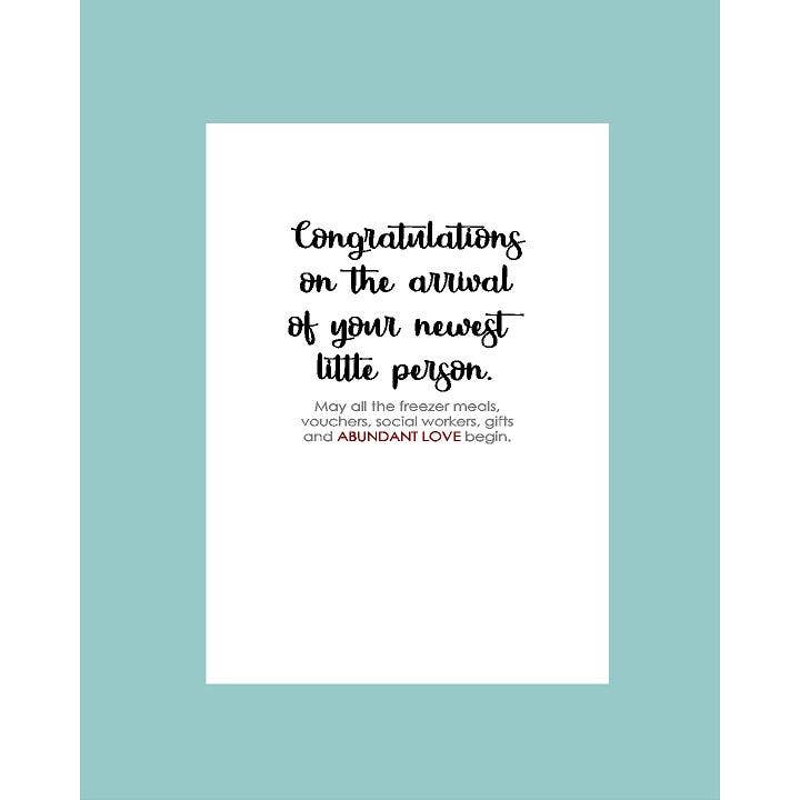 Glückwunsch zur neuen Ankunft Pflege-Adoptionskarte für den Großhandel von What She Said Creatives