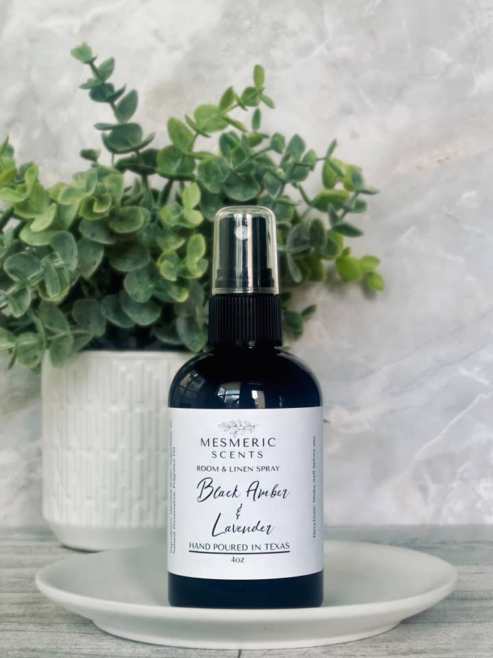Black Amber & Lavender - Room & Linen Spray for wholesale by Mesmeric Scents